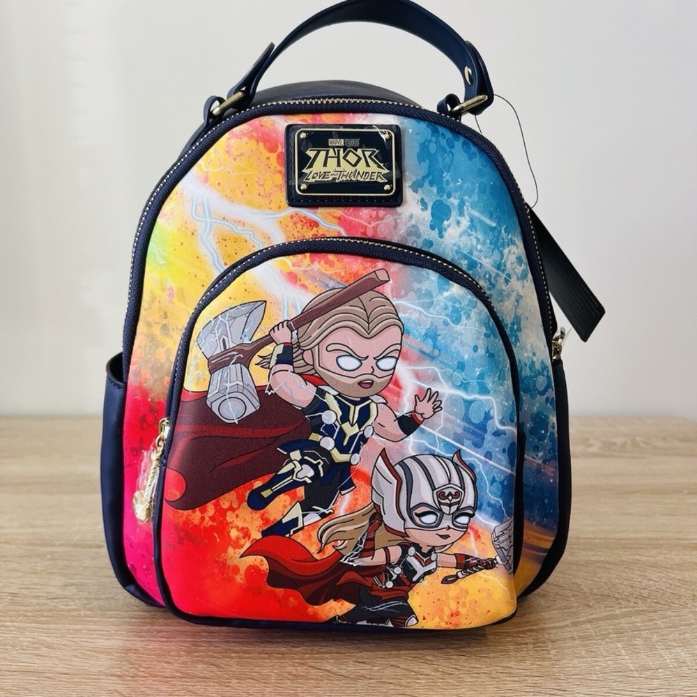 Marvel Loungefly Backpack - Colorful Thor Love and Thunder Design